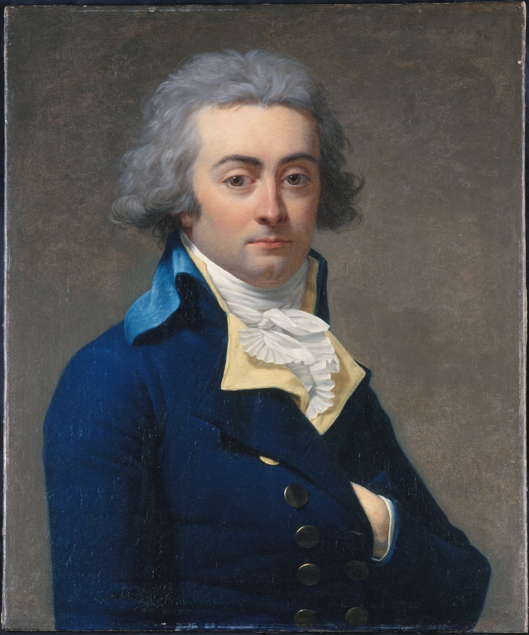 Francês: Portrait de Marie-Jean Hérault de Séchelles (1759-1794) Retrato de Marie-Jean Hérault de Séchelles de Jean Louis Laneuville