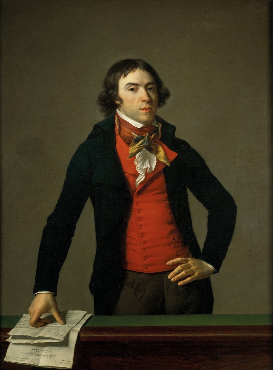 Retrato de Bertrand Barère de Vieuzac (1755-1841), político revolucionário francês e espião inglês de Jean Louis Laneuville