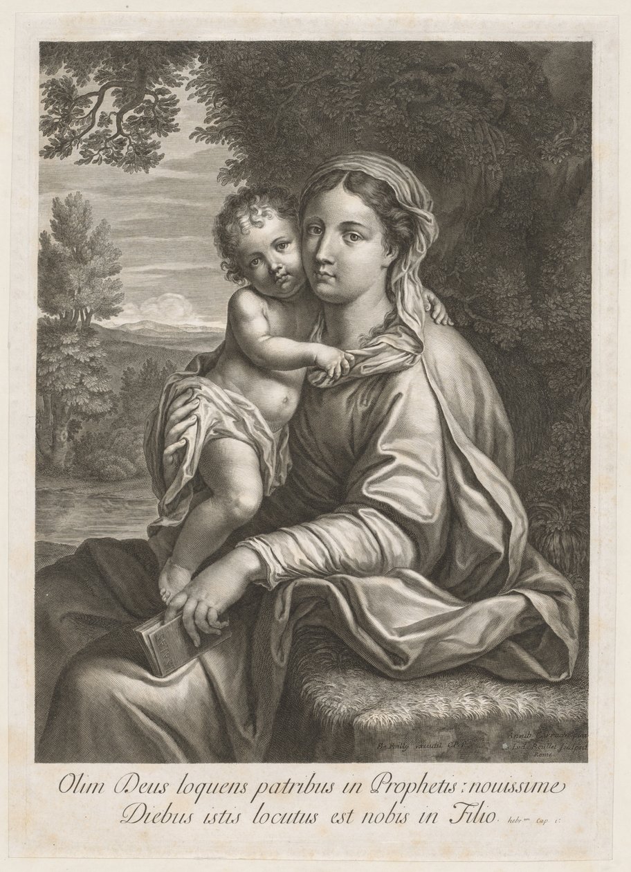 Madona e Criança. de Jean Louis Roullet