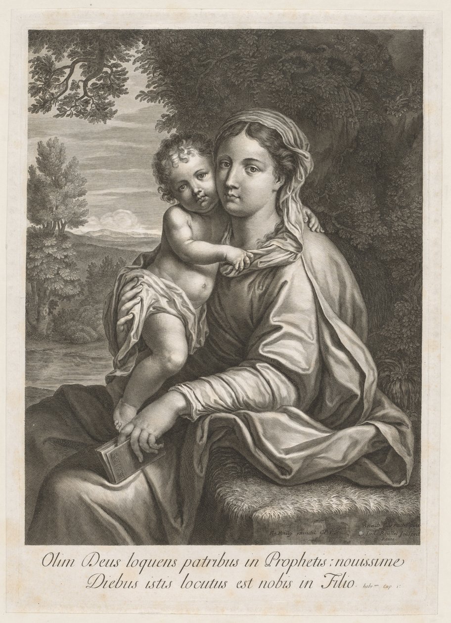 Madonna e criança de Jean Louis Roullet