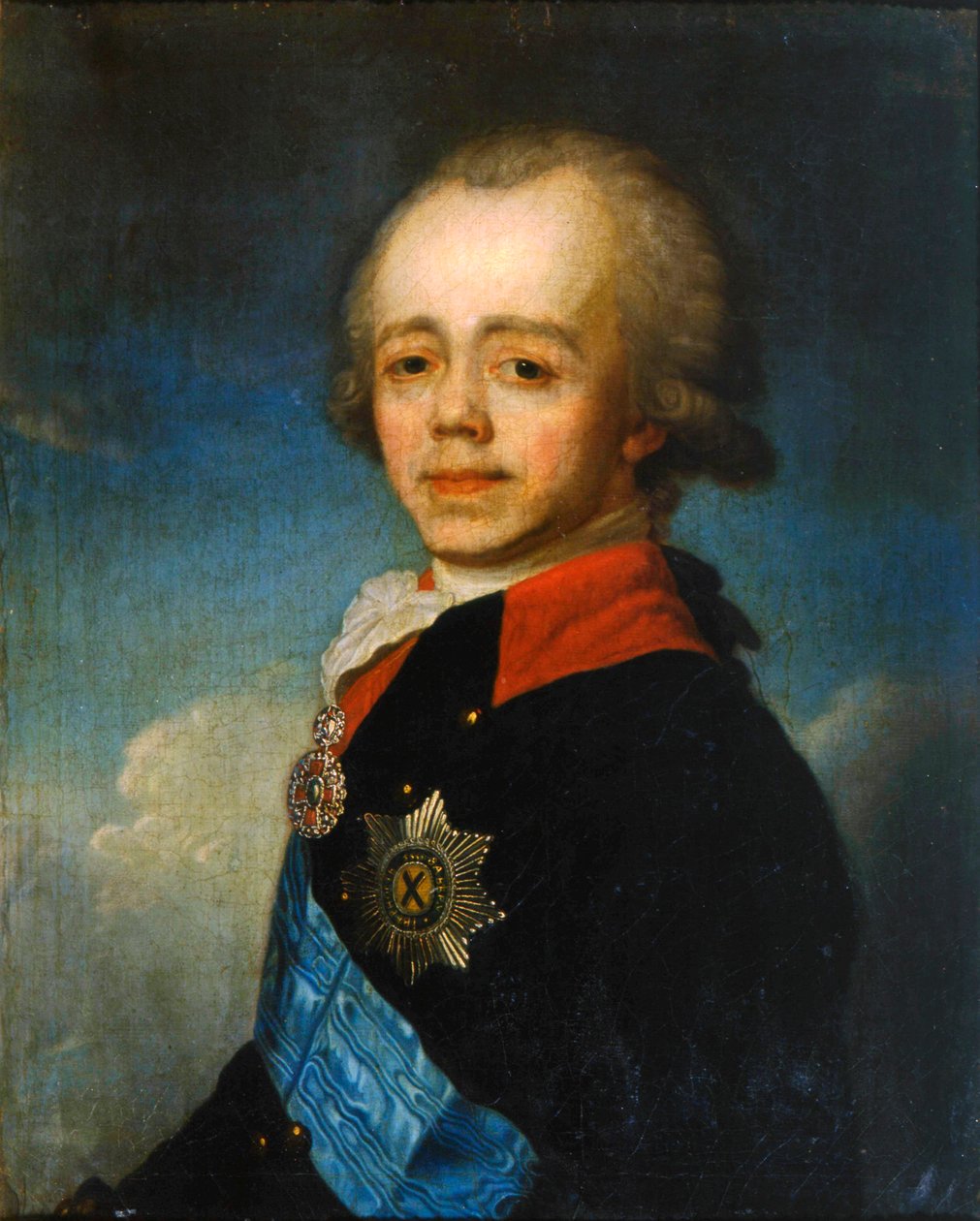 Grão-duque Pavel Petrovich da Rússia, final do século XVIII de Jean Louis Voille
