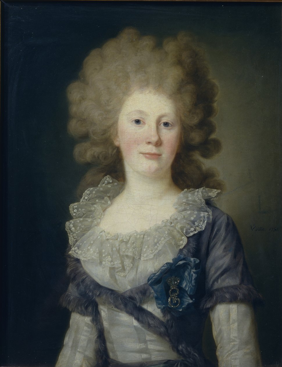 Retrato da condessa Sofia Vladimirovna Panina 1774-1844, 1791 de Jean Louis Voille