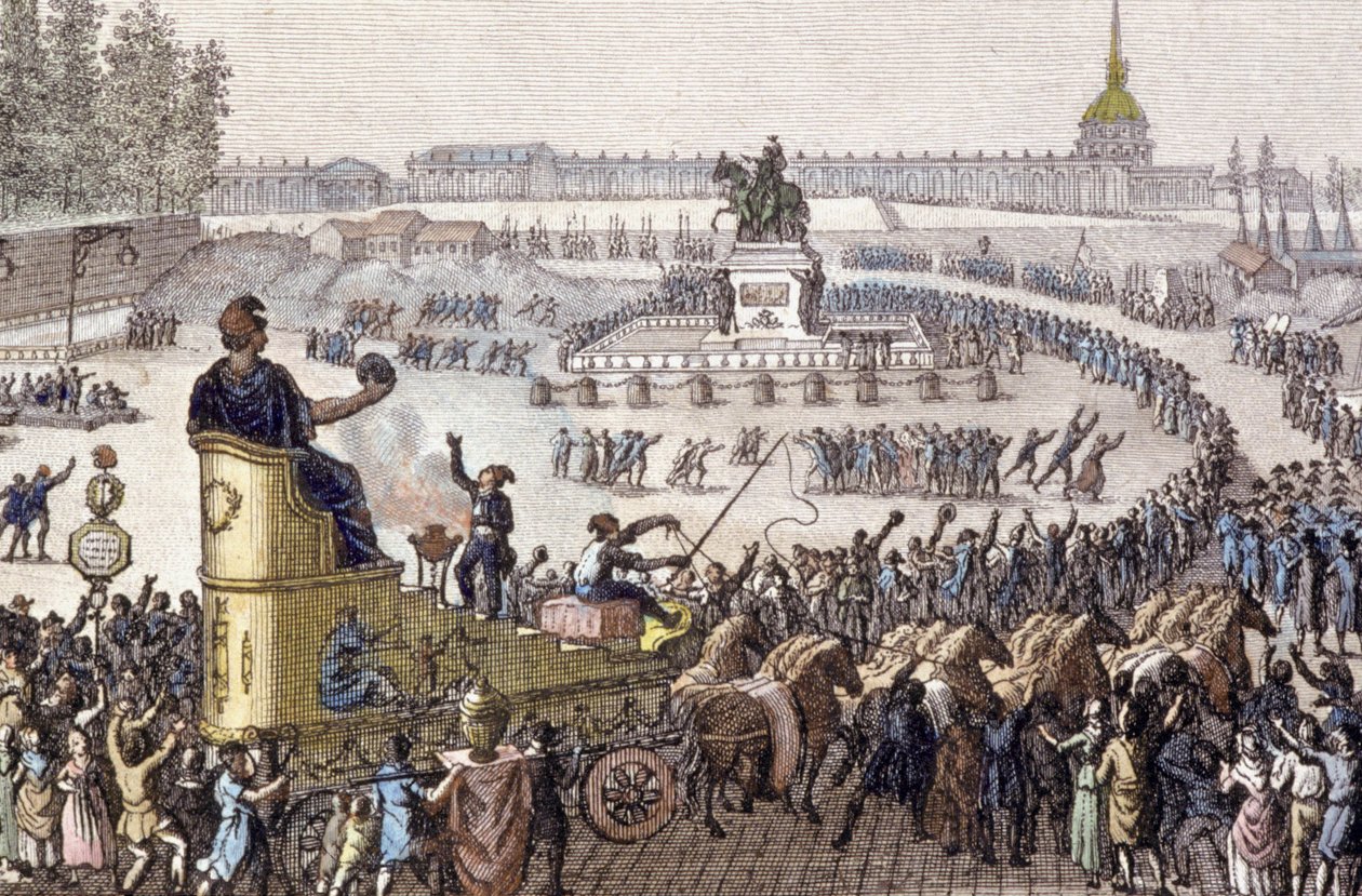 1ª festa da Liberdade em Paris, a 15 de abril de Jean Louis the Younger Prieur