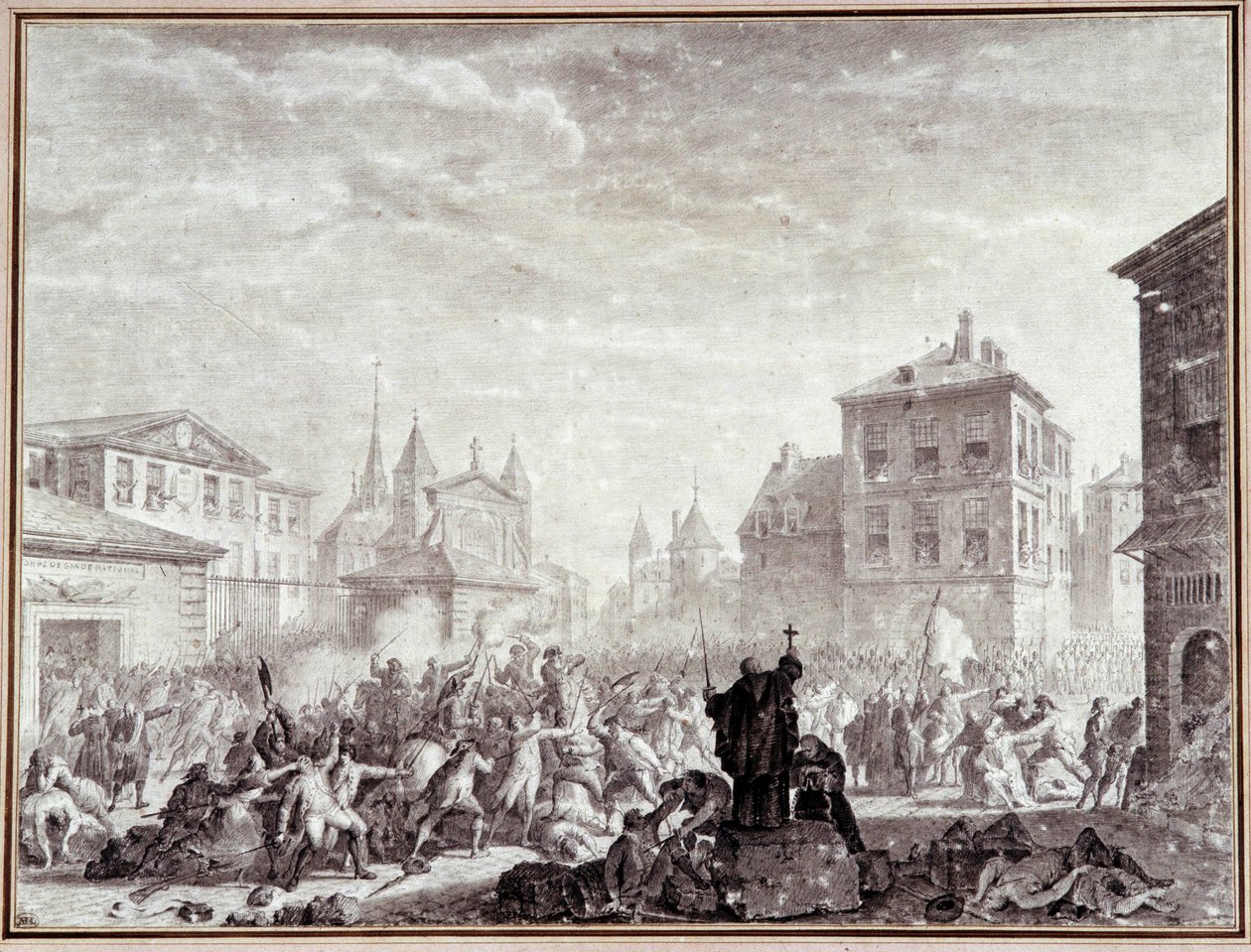 Revolução Francesa: "Massacre dos Patriotas em Montauban de Jean Louis the Younger Prieur