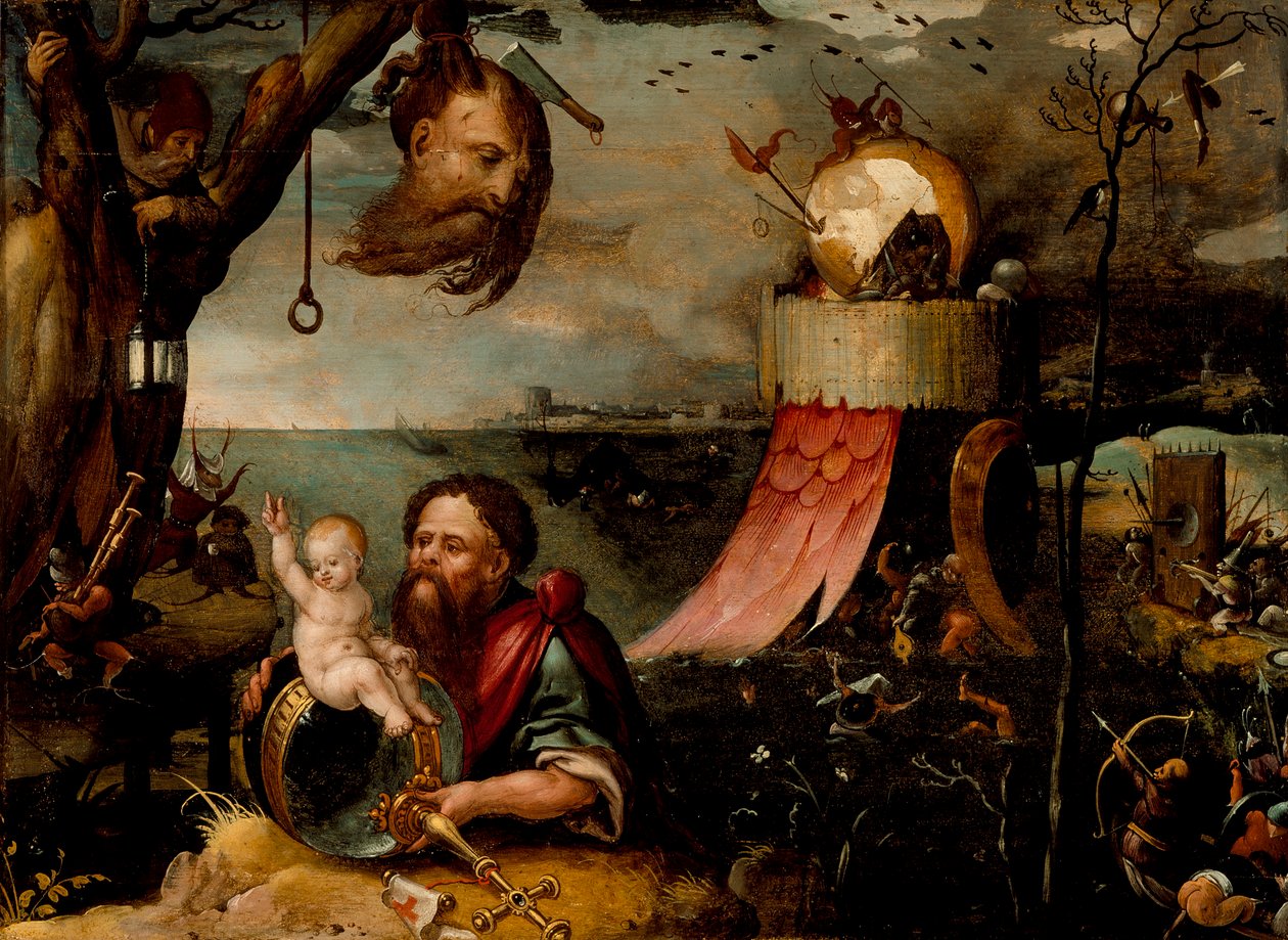 São Cristóvão e o Menino Jesus, c.1550 de Jean Mandyn