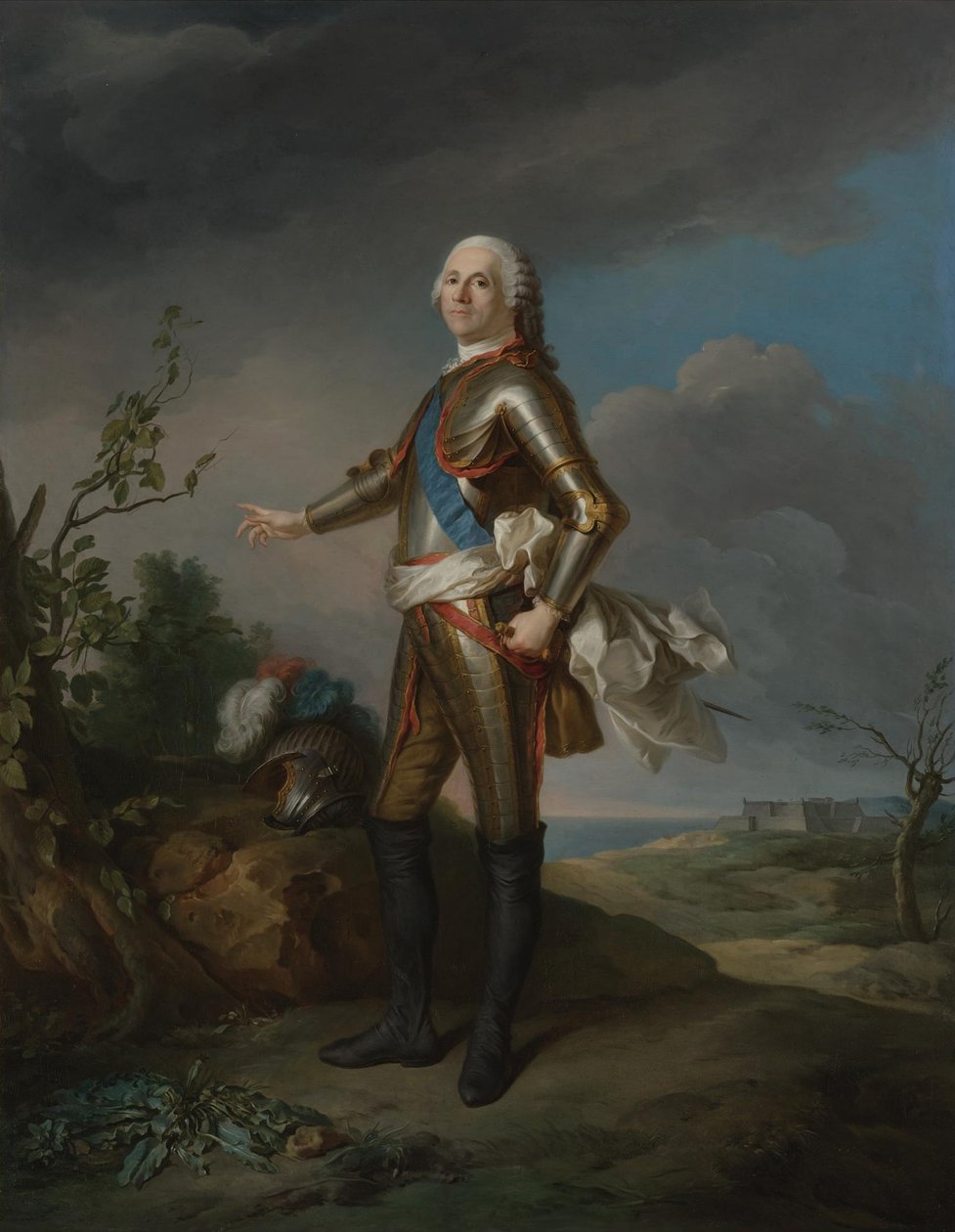 Armand de Vignerot du Plessis 1696-1788, duque de Richelieu, marechal da França de Jean Marc Nattier