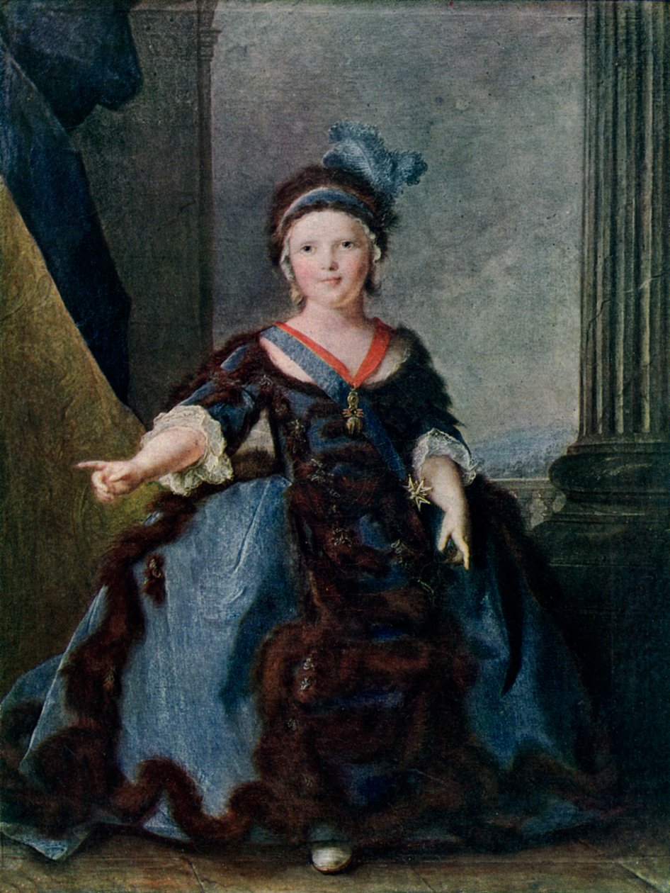 Luís da França, 1754, 1910 de Jean Marc Nattier