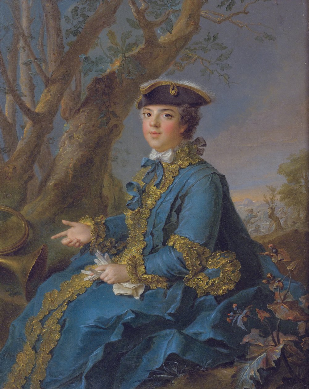 Louise Élisabeth da França 1727-1759, Duquesa de Parma, 1760 de Jean Marc Nattier