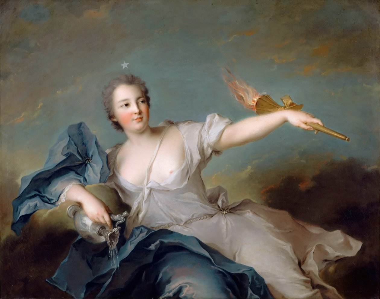 Marie-Anne de Nesle, marquesa de La Tournelle, duquesa de Châteauroux 1717-1744 de Jean Marc Nattier