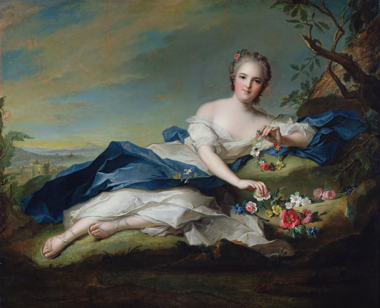 Retrato de Henriette da França, c.1742 de Jean Marc Nattier