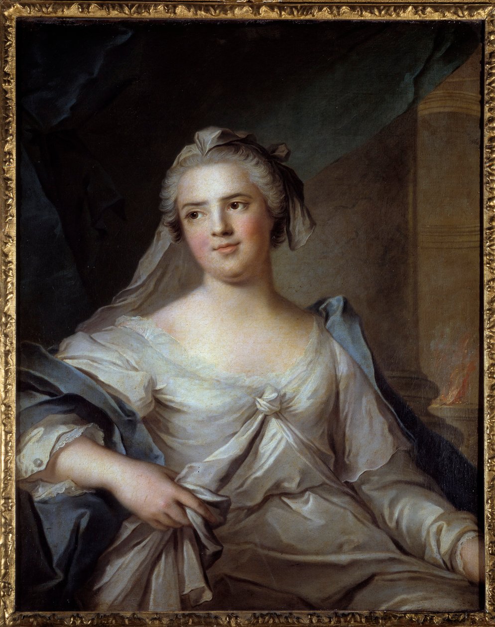 Retrato de Madame Henriette da França (1727-1752) filha de Luís XV, em pintura vestal de Jean Marc (Jean-Marc) Nattier (1685-1766) de Jean Marc Nattier
