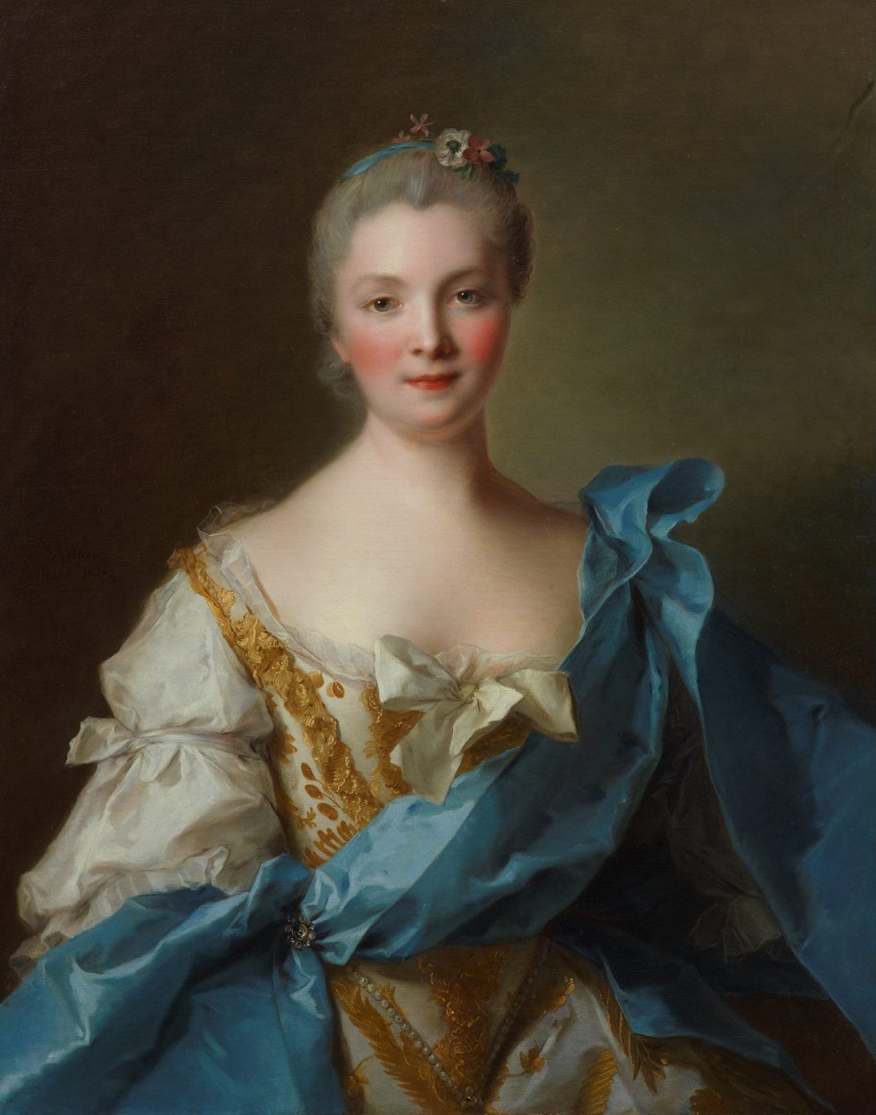 Retrato de Madame de La Porte, 1754 de Jean Marc Nattier