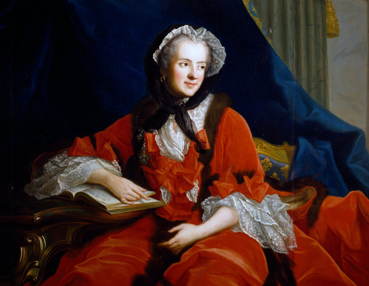 Retrato de Maria Leczinska ou Leszczynska (Trzebnica de Jean Marc Nattier
