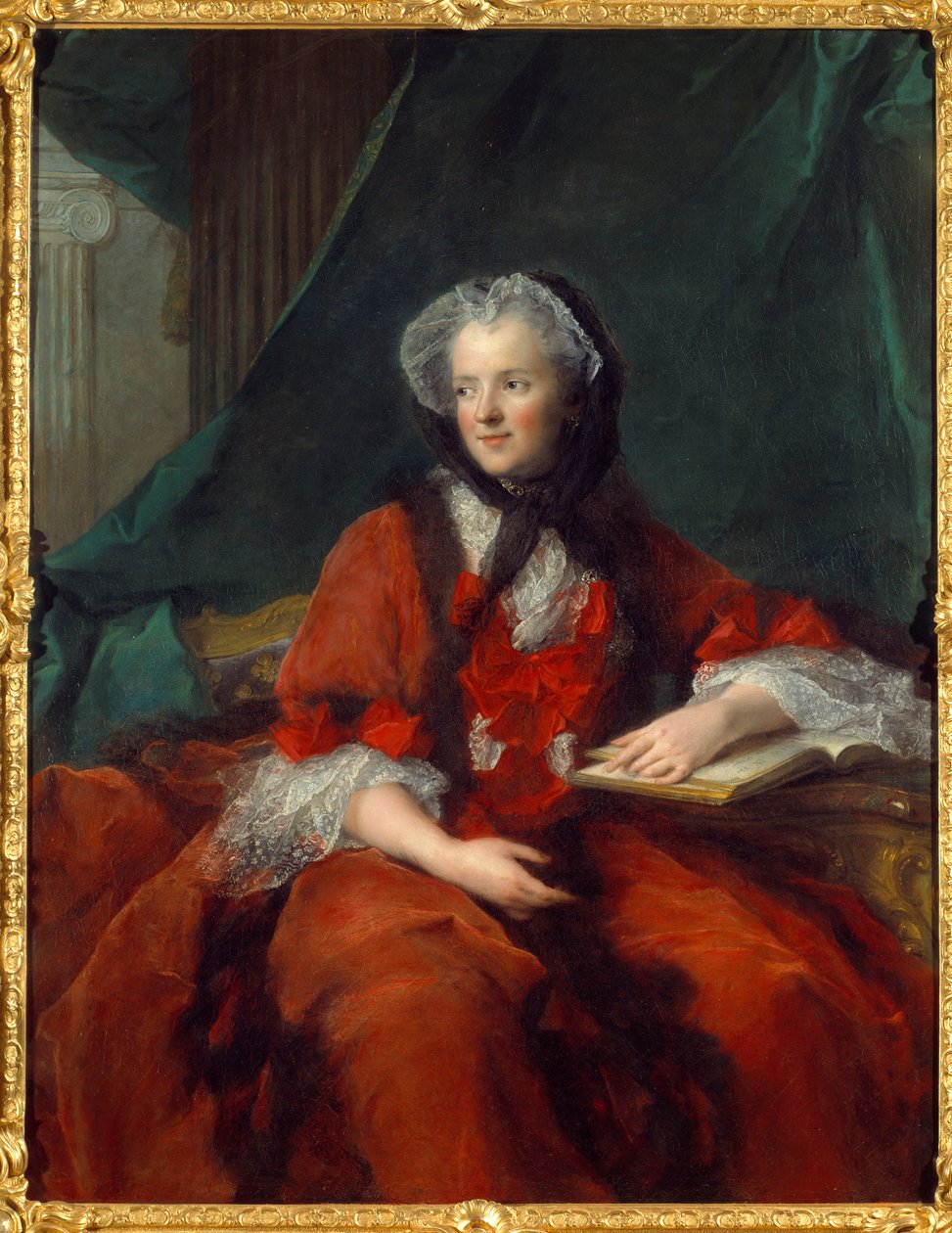 Retrato de Marie Lescszinska, rainha da França (Leczinska, Lescszinka ou Leszinka de Jean Marc Nattier