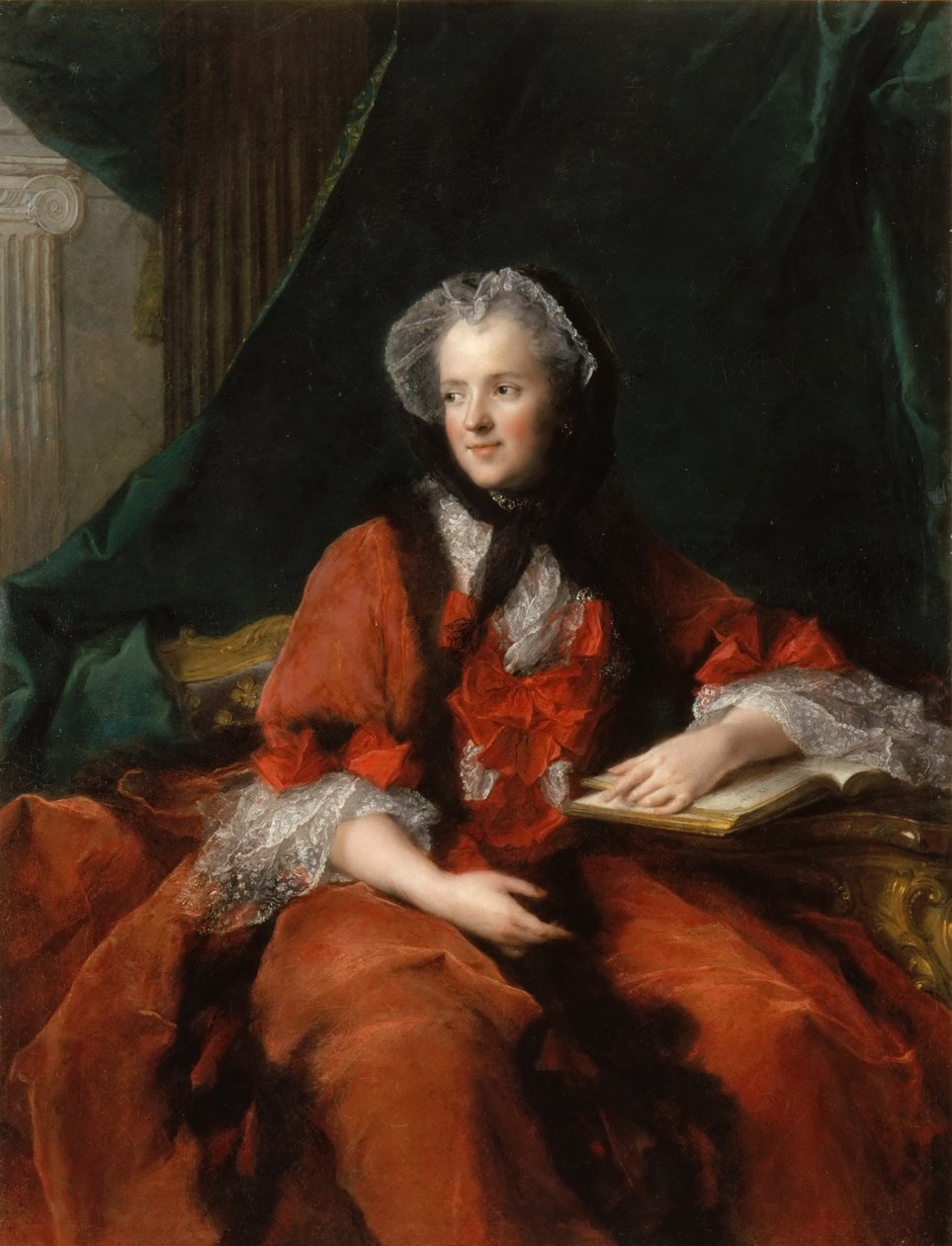 Retrato de Marie Leszczynska, rainha da França 1703-1768 de Jean Marc Nattier