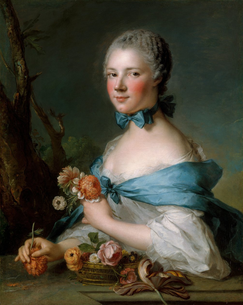 Retrato de uma mulher, 1753. de Jean Marc Nattier