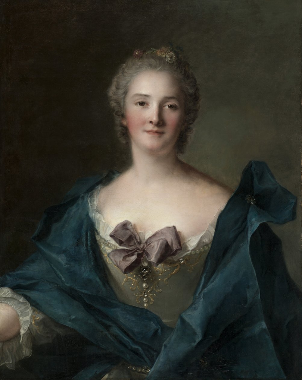 Retrato de uma mulher, c.1748 de Jean Marc Nattier