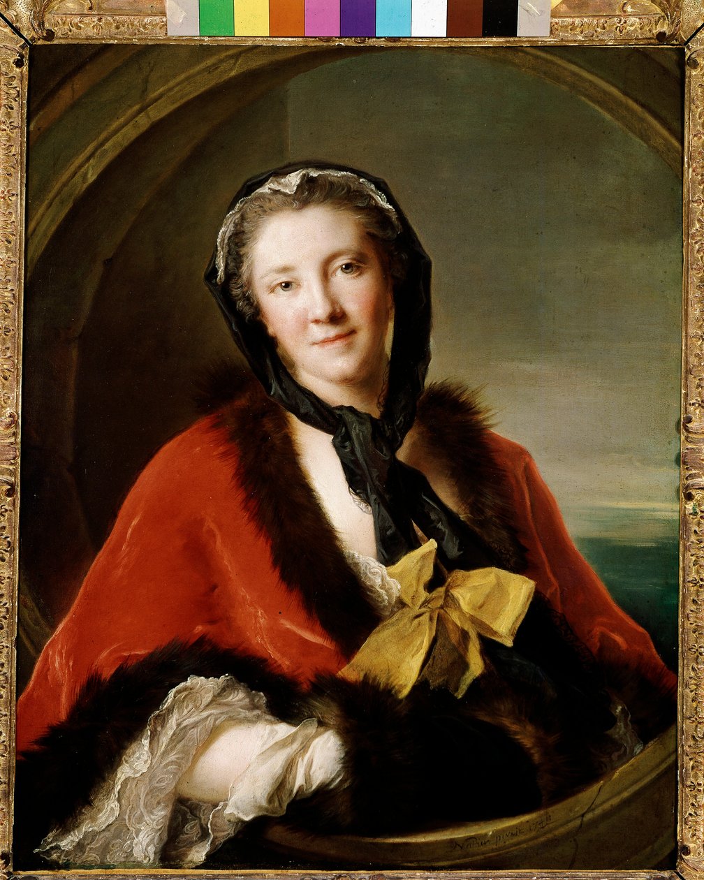 Retrato da Condessa Ticino, Esposa da Embaixadora da Suécia em Paris(iol sobre tela de Jean Marc Nattier