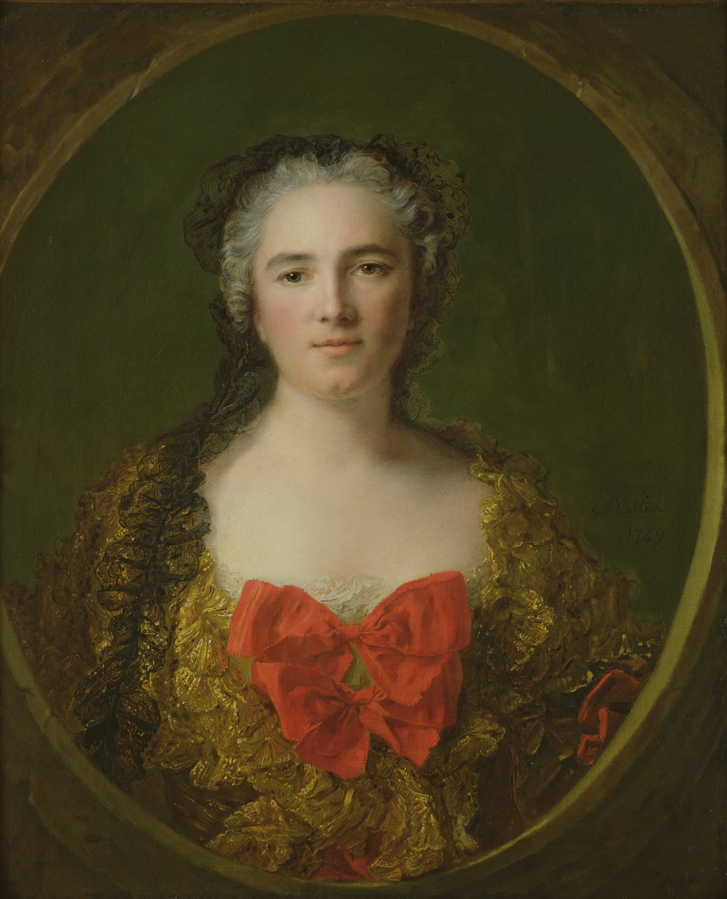 Retrato que se presume ser Louise-Elisabeth de La Chastre, Marquesa de Dreux-Breze, 1749 de Jean Marc Nattier