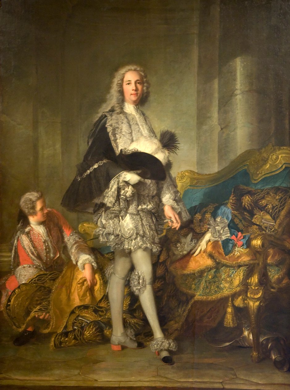 Retrato do Duque Richelieu, Marechal de França (1696-1788) de Jean Marc Nattier