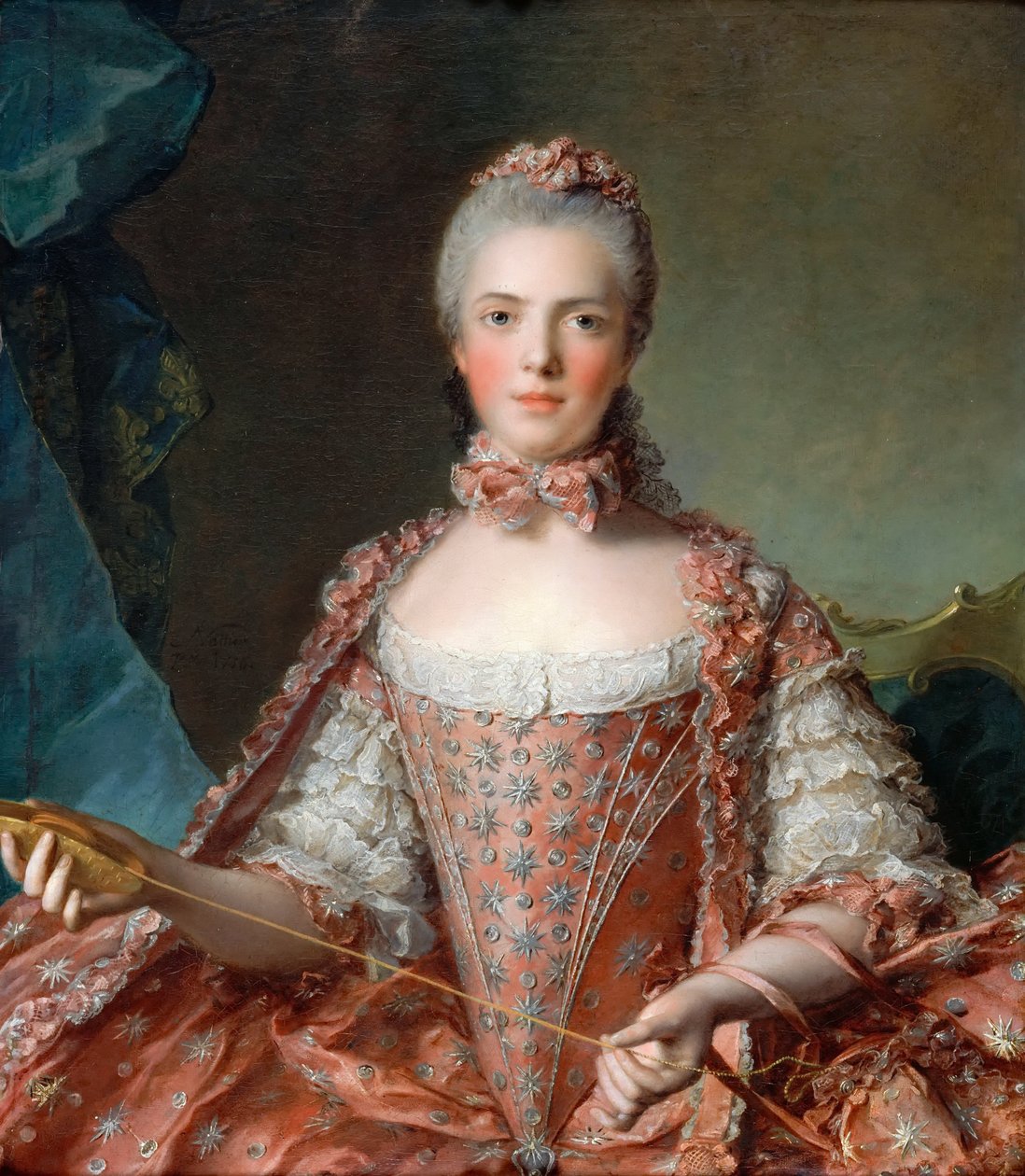 Princesa Marie Adélaïde da França 1732-1800 de Jean Marc Nattier