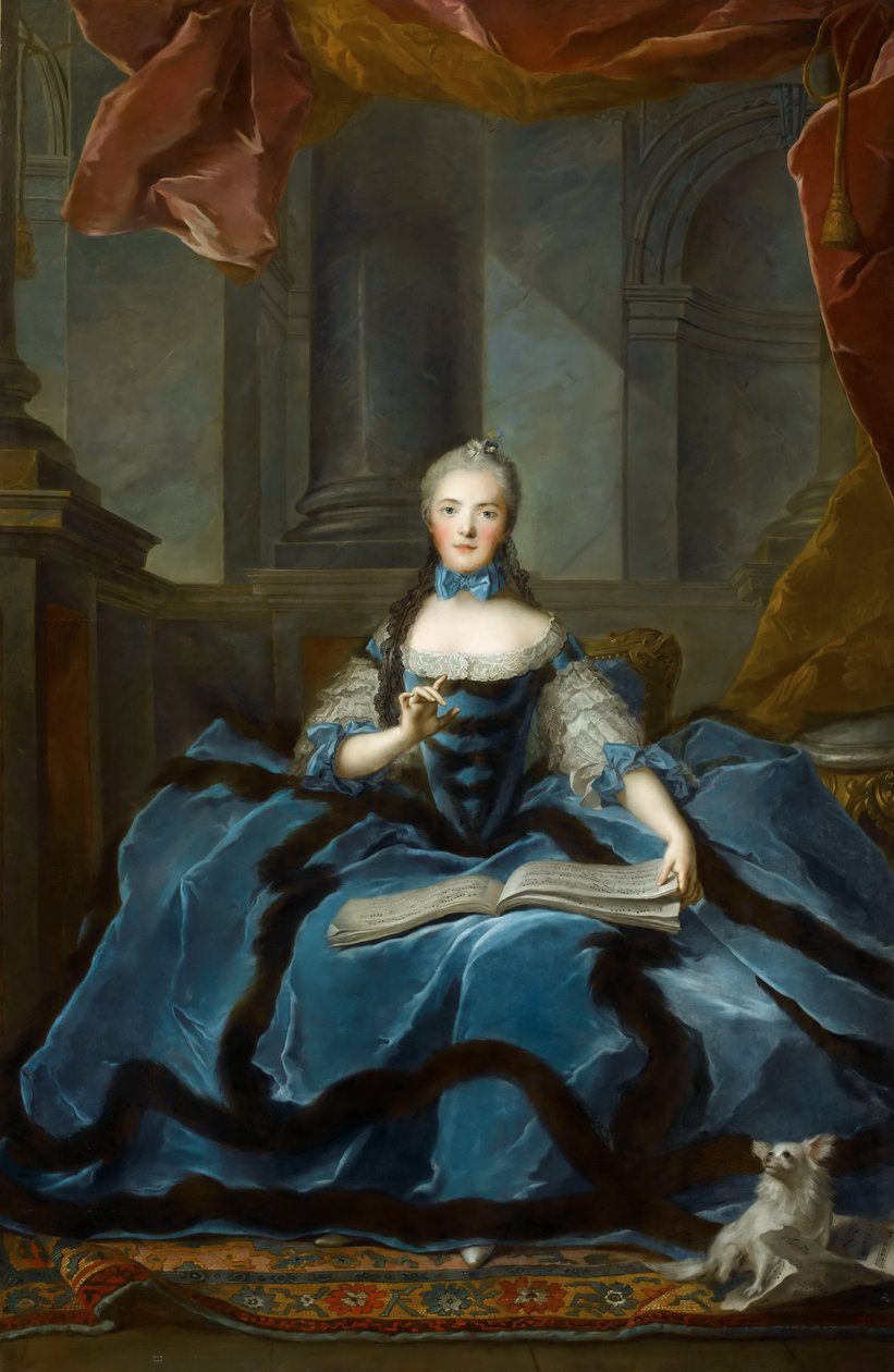 Princesa Marie Adélaïde da França 1732-1800 de Jean Marc Nattier
