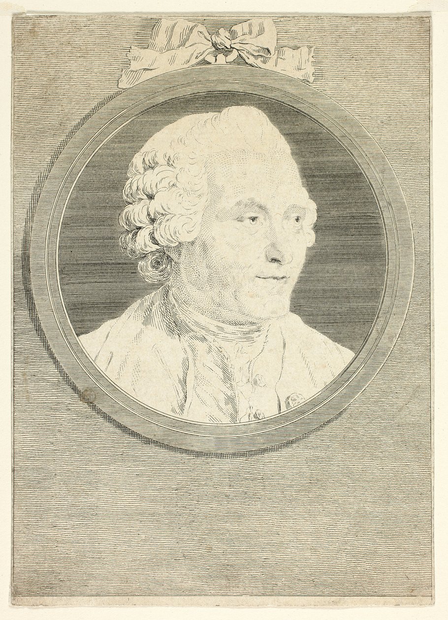 Retrato de Hubert Gravelot de Jean Massard