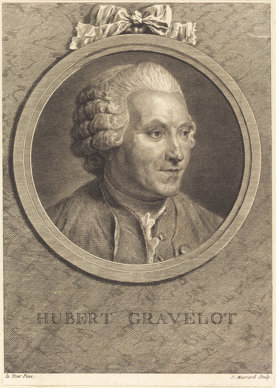 Hubert Gravelot de Jean Massard after Maurice Quentin de La Tour