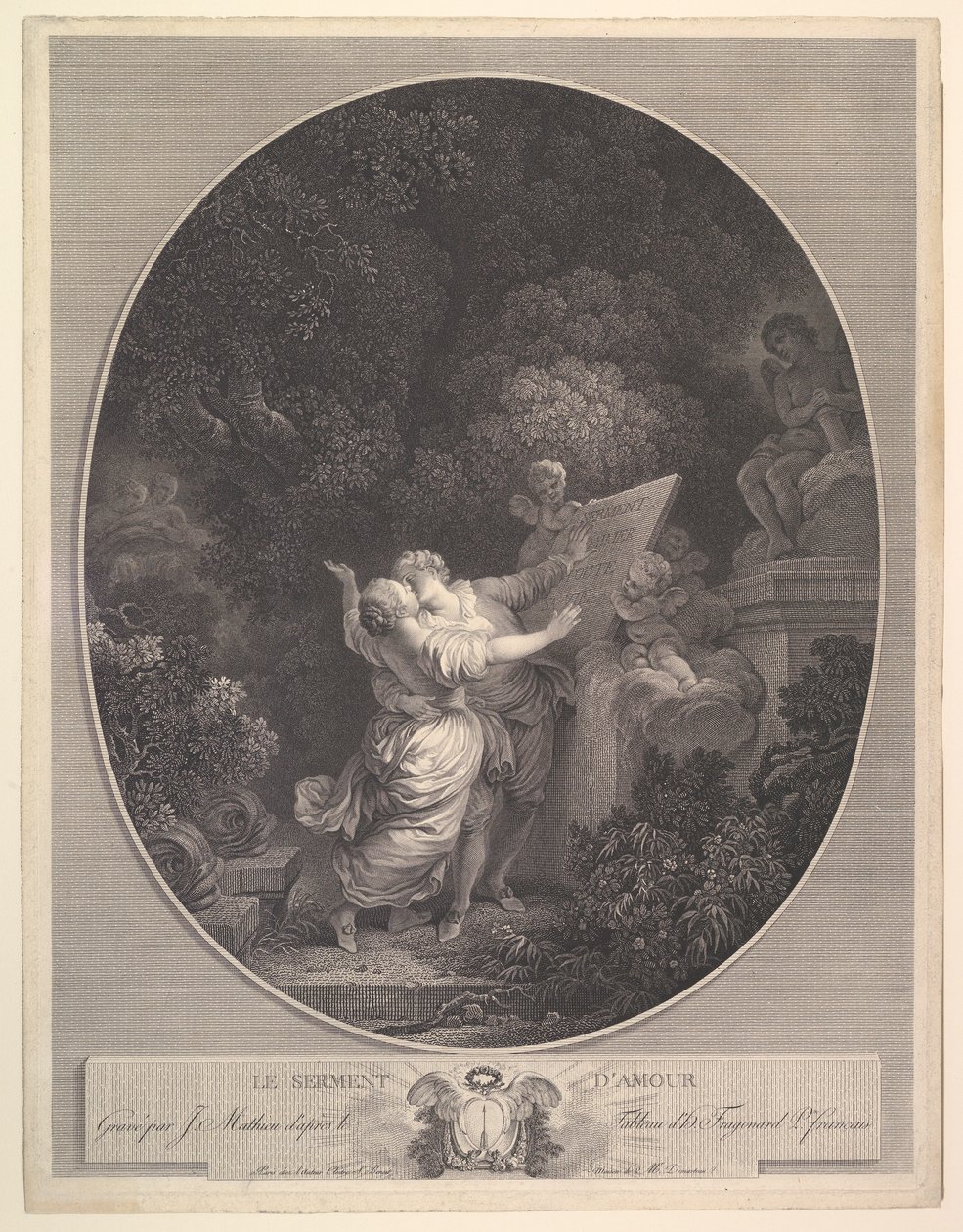 O Juramento de Amor.n.d. de Jean Mathieu
