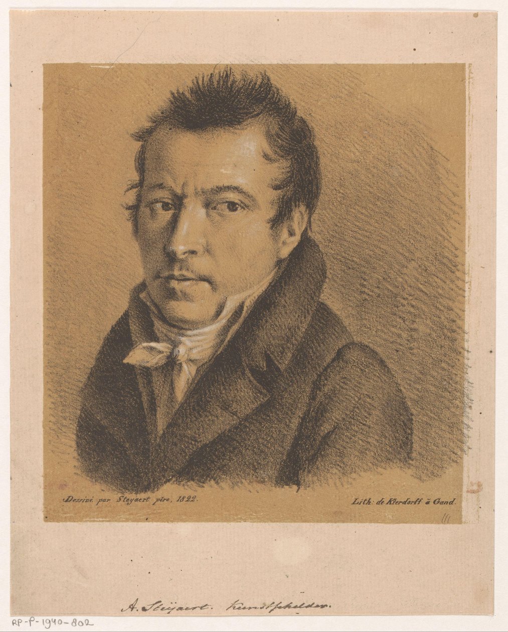 Retrato de Antoine Ignace Steyaert de Jean Matthieu Kierdorff