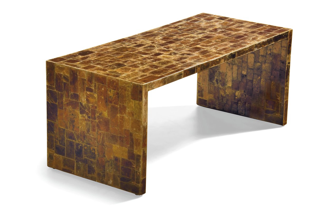 Mesa de centro, c.1929 (folheado de mica e ébano) de Jean Michel Frank