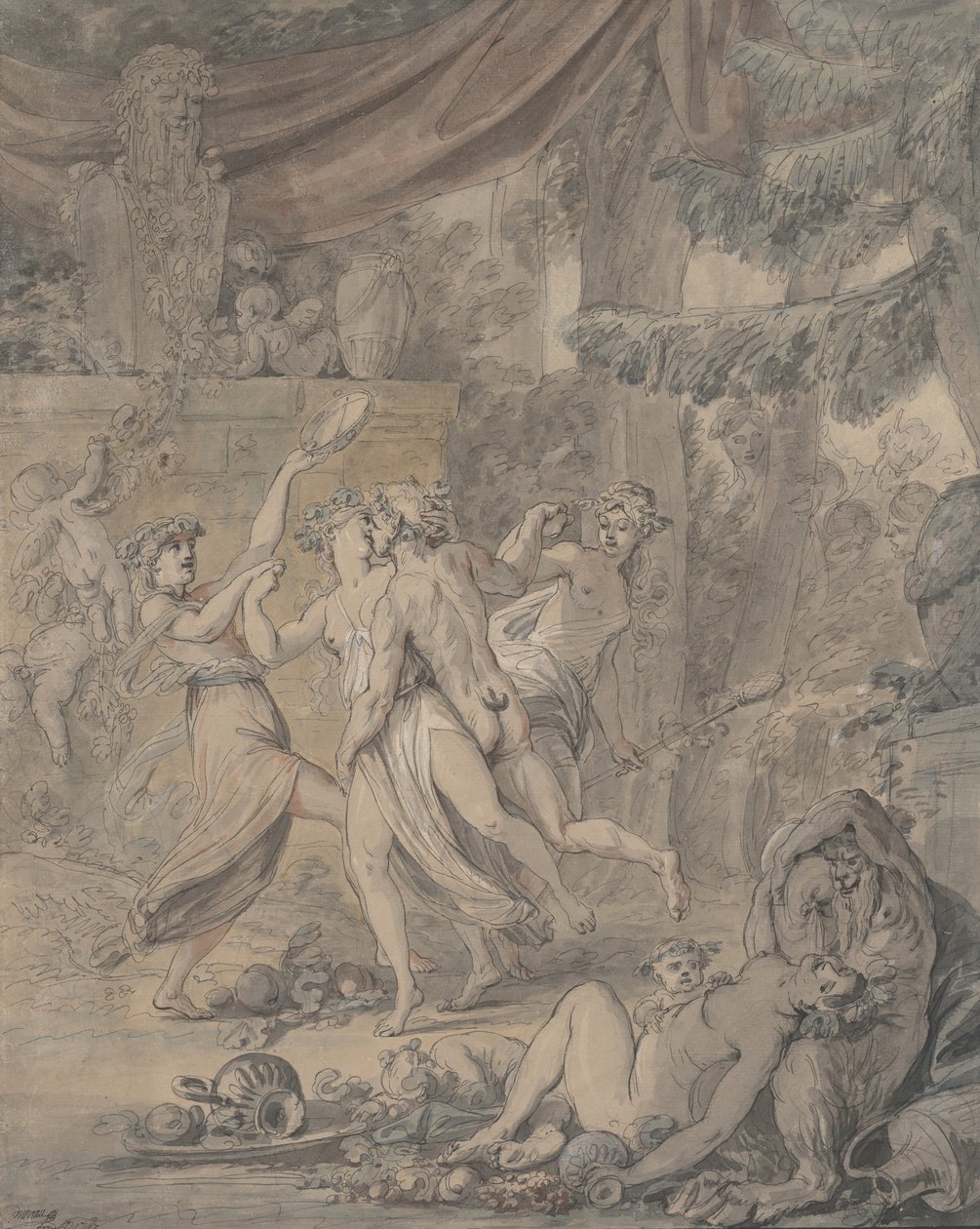 Bacchanale, 1767. de Jean Michel Moreau