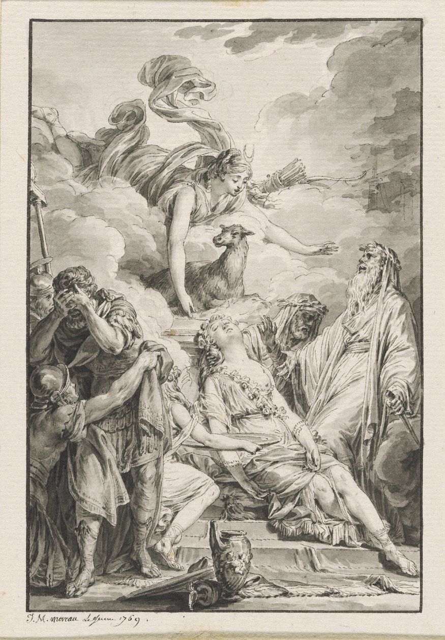 O Sacrifício de Ifigênia de Jean Michel Moreau