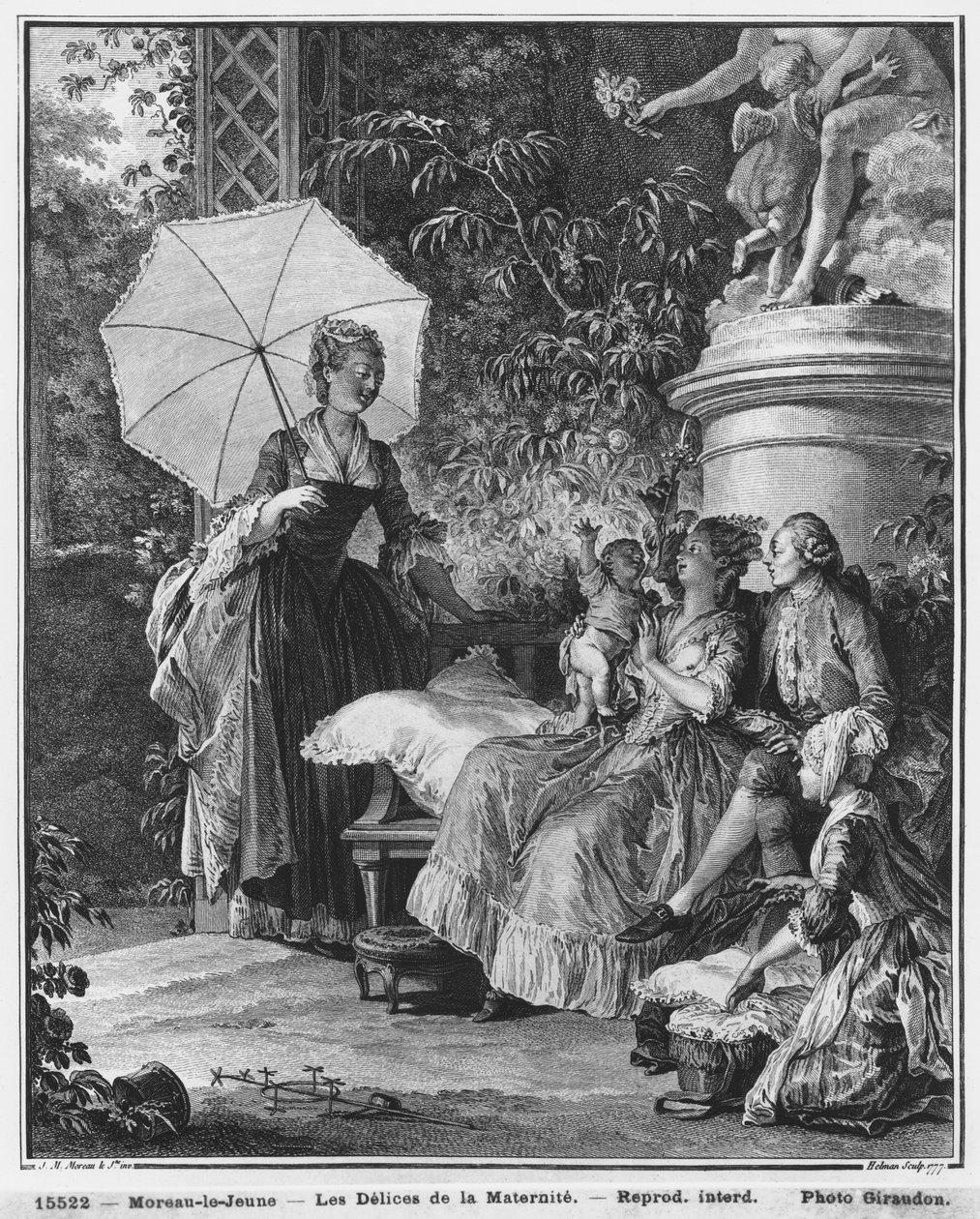 As delícias da maternidade, gravadas por Isidore Stanislas Helman (1749-1809) 1776 de Jean Michel the Younger Moreau