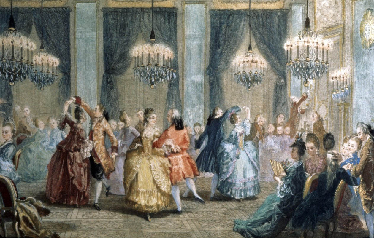 Baile do século XVIII de Jean Michel the Younger Moreau