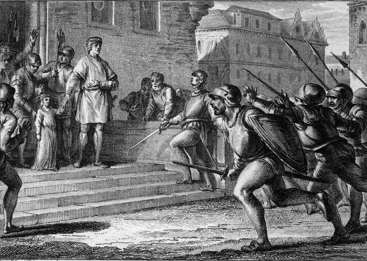 Revolta popular em Rouen, Normandia, 943: Louis IV d