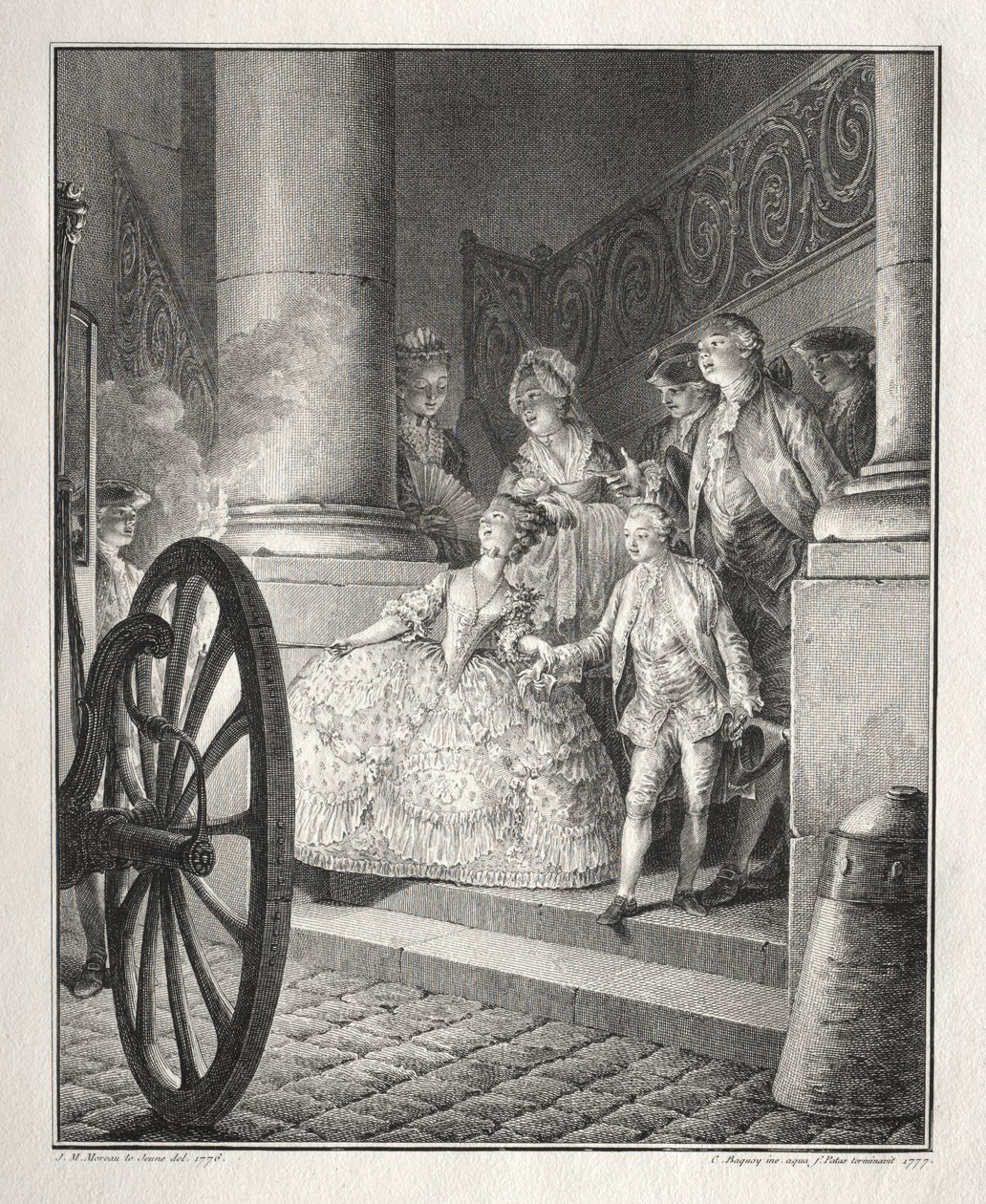 Inquieto de Breton: Os Padrinhos Pequenos de Jean Michel the Younger Moreau