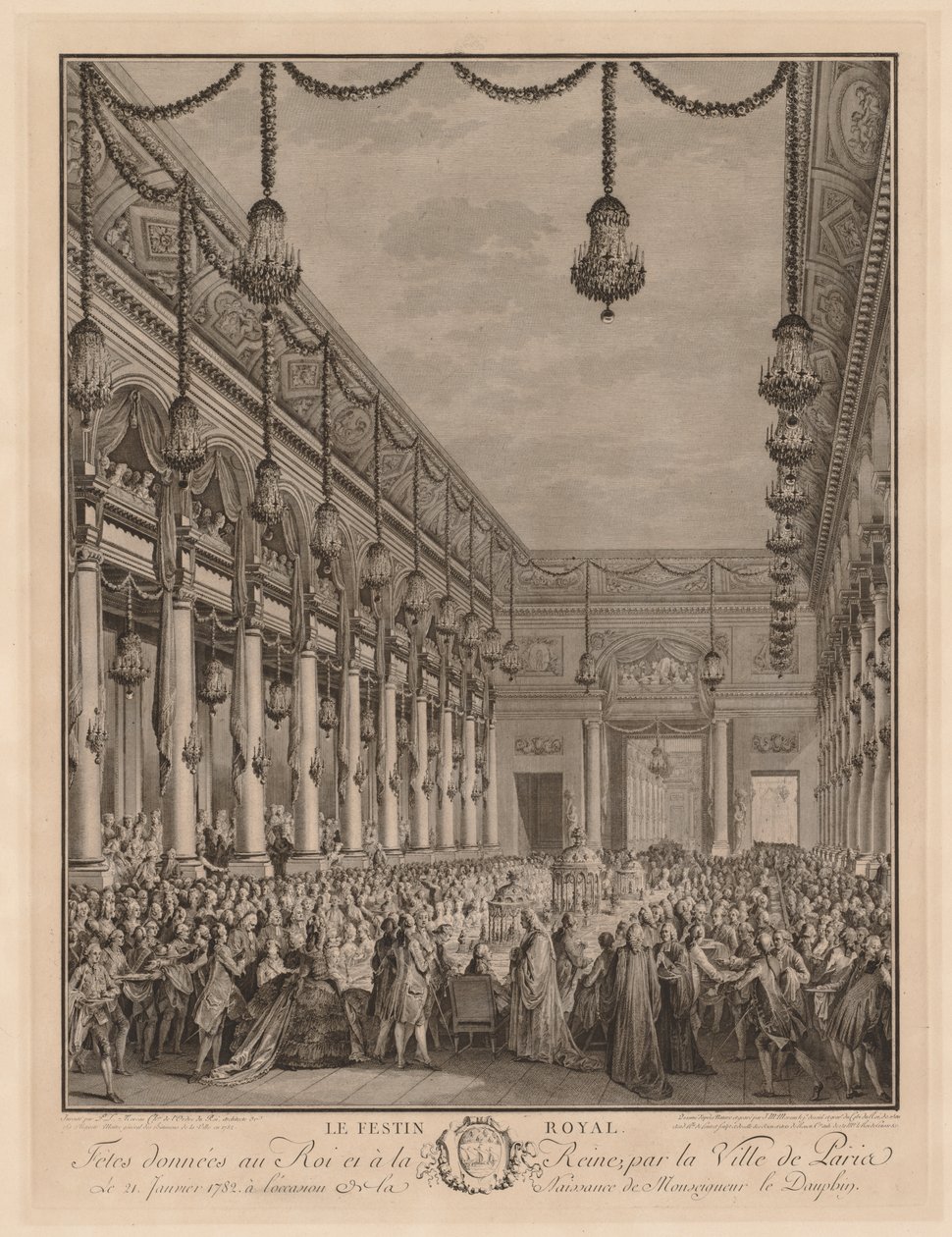 O banquete real de Jean Michel the Younger Moreau