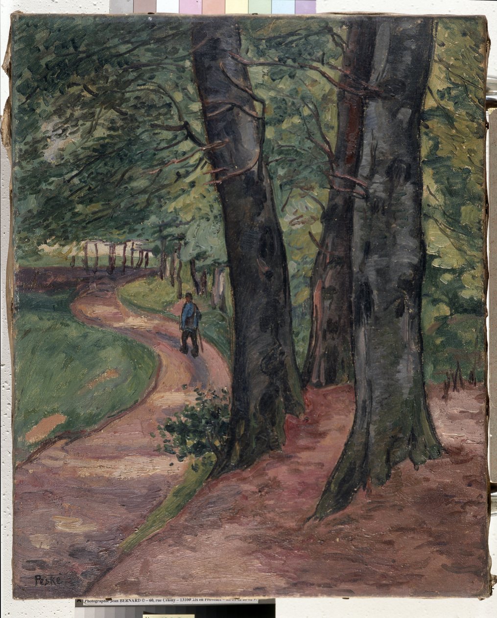 O limite da floresta de Eu (óleo sobre tela) de Jean Misceslas Peske