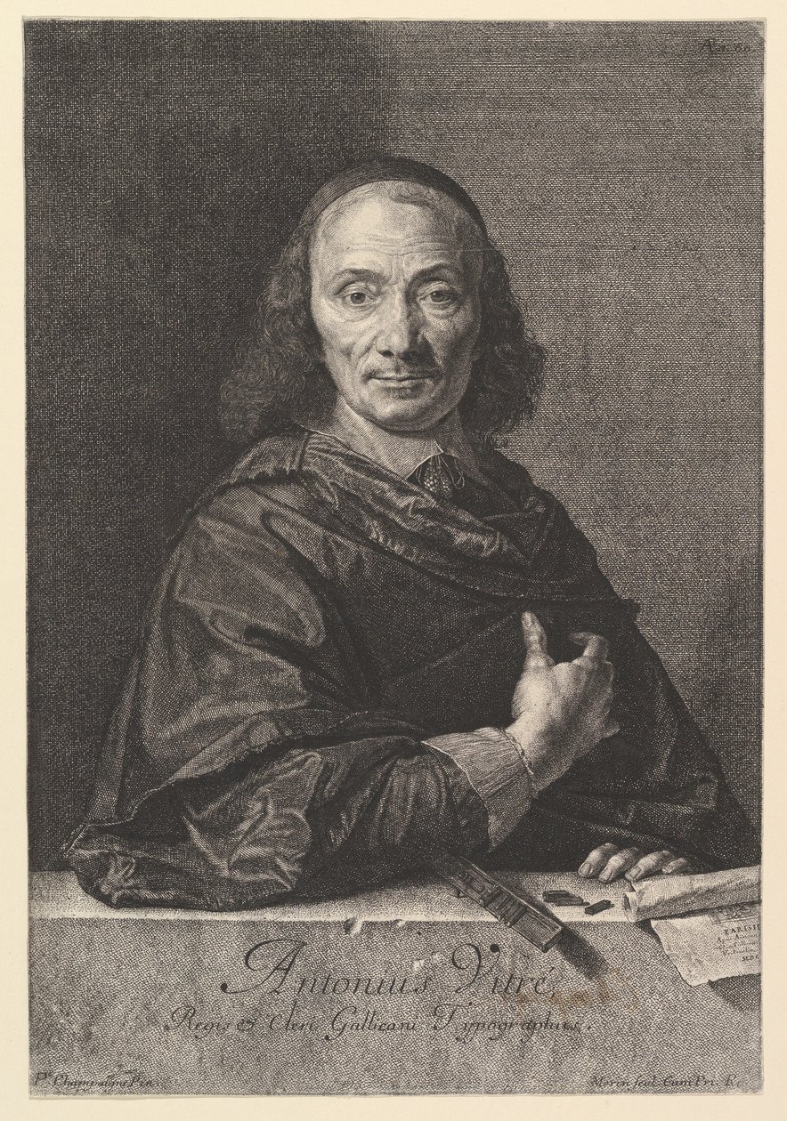 Antoine Vitre, typrographer do rei. de Jean Morin