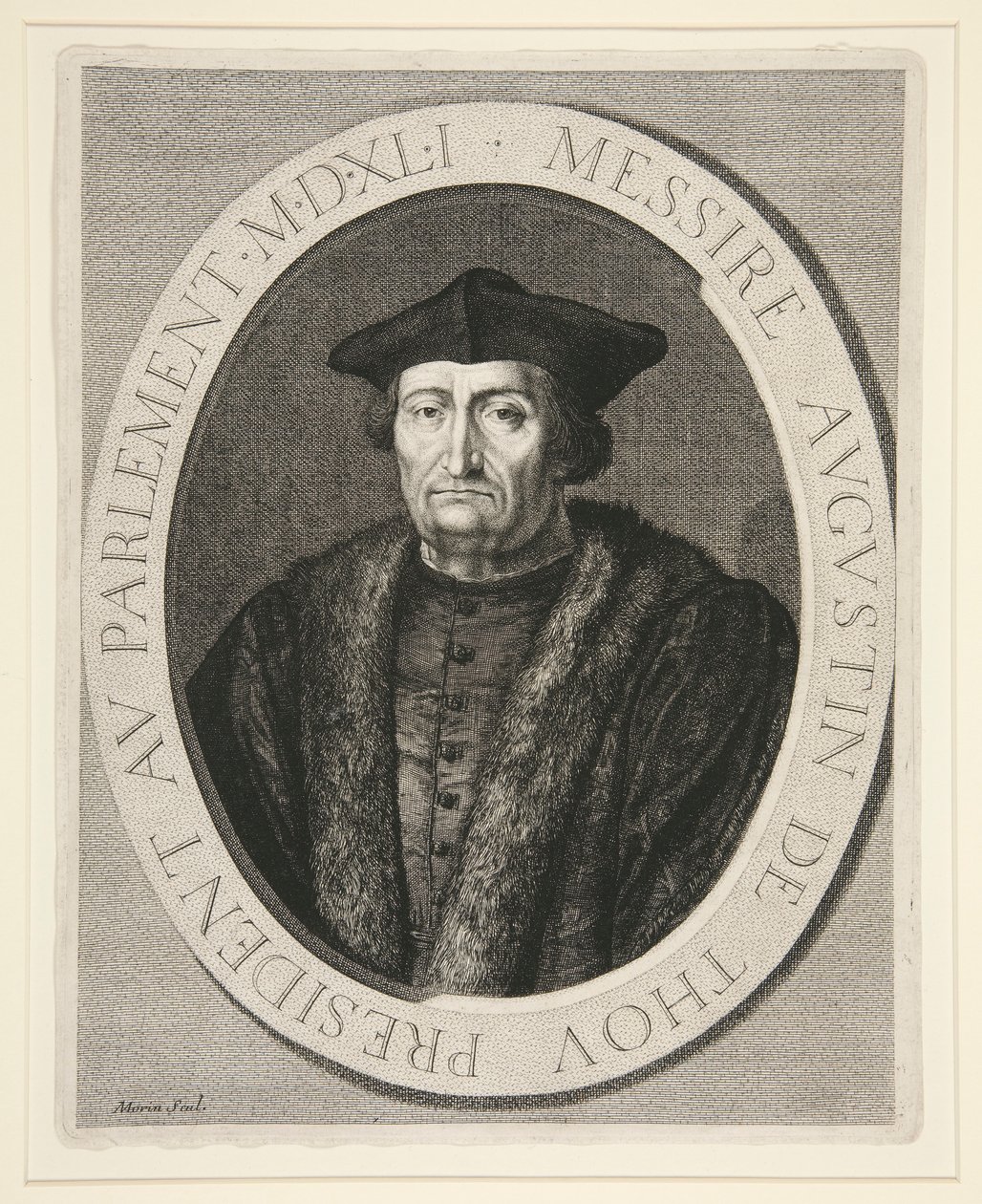 Augustin de Thou, Presidente do Parlamento de Paris de 1535 a 1544 de Jean Morin