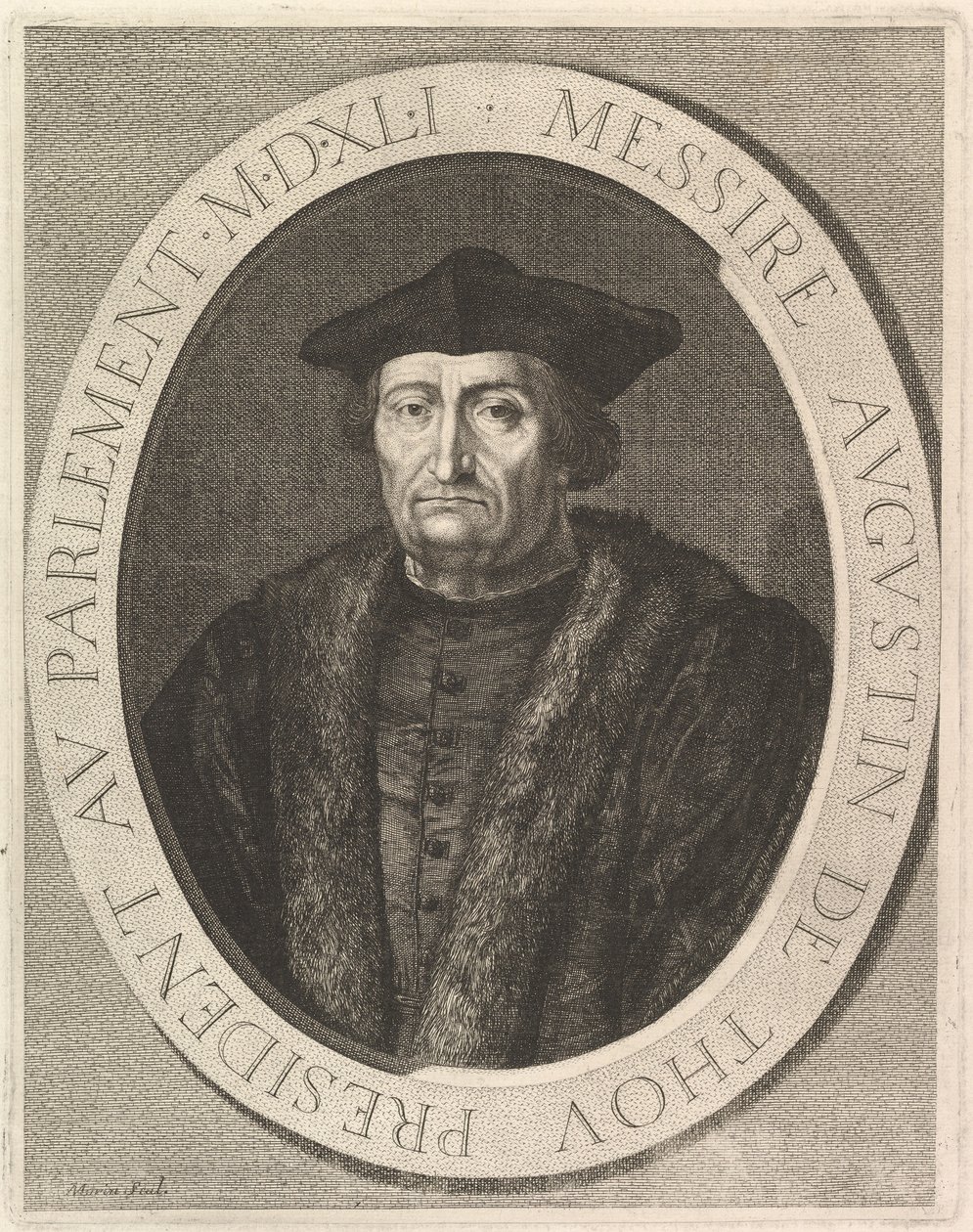 Augustin de Thou, Presidente do Parlamento. de Jean Morin