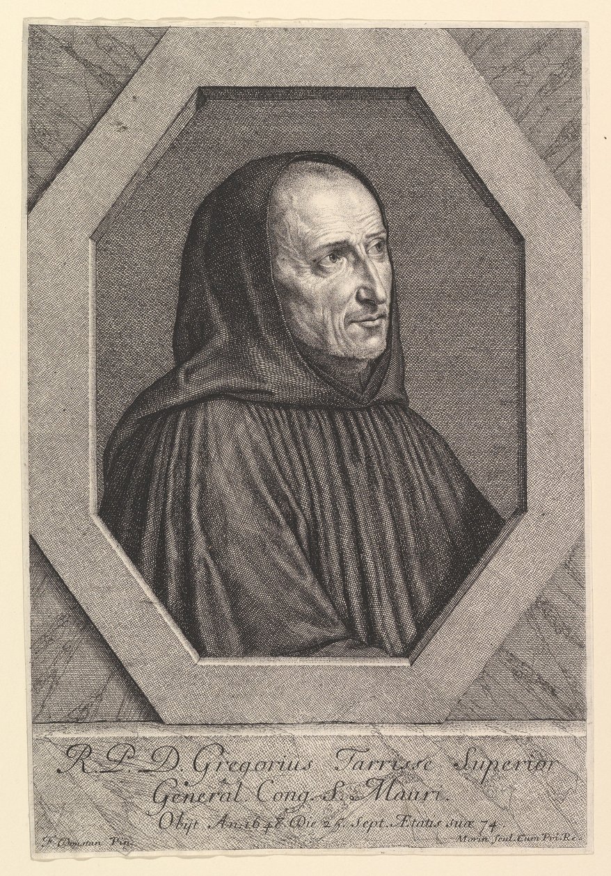 Dom Gregoire Tarrisse, Superior Geral da Congregação de Saint-Maur. de Jean Morin