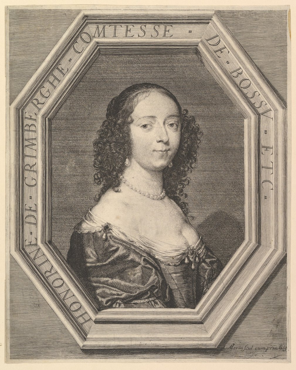 Honorine de Grimberghe, condessa de Bossu. de Jean Morin
