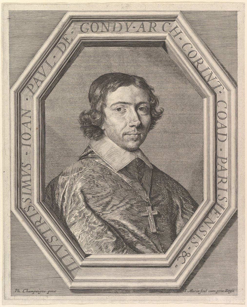 Jean-François-Paul de Gondy, coadjutor do arcebispo de Paris, futuro cardeal de Retz. de Jean Morin