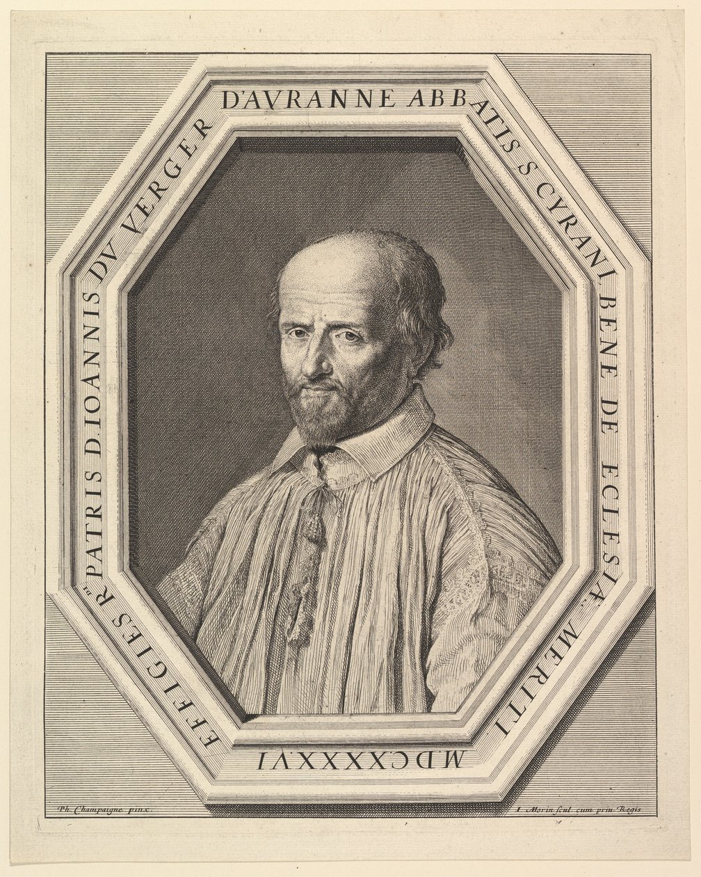 Jean Duvergier de Hauranne, abade de Saint-Cyran. de Jean Morin