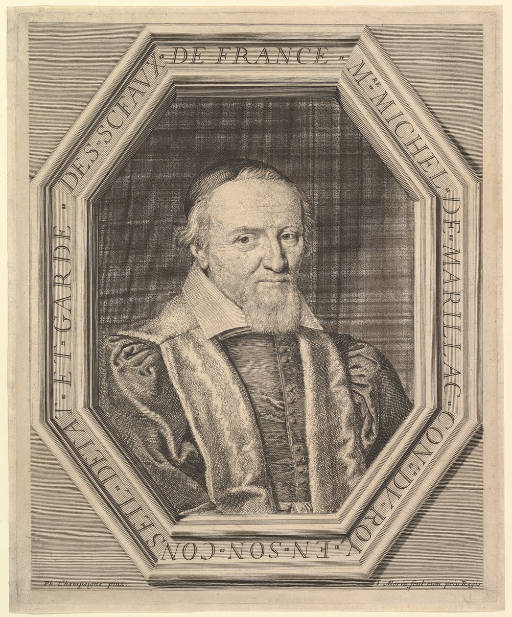Michel de Marillac, Conselheiro de Estado e Guardião dos Selos, século XVII. de Jean Morin