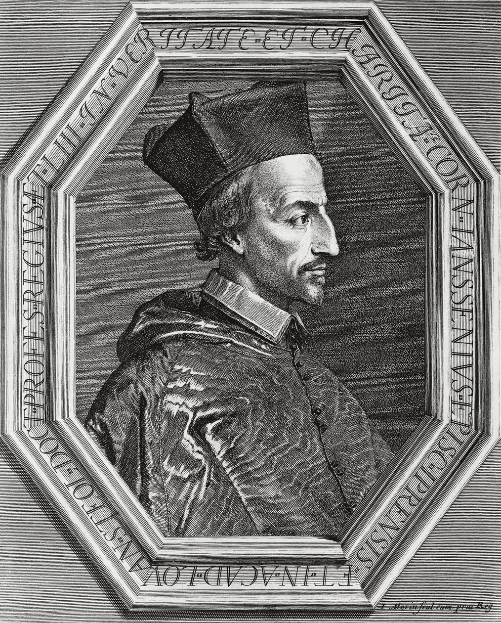 Retrato de Corneille Janssens (Cornelius Jansen de Jean Morin