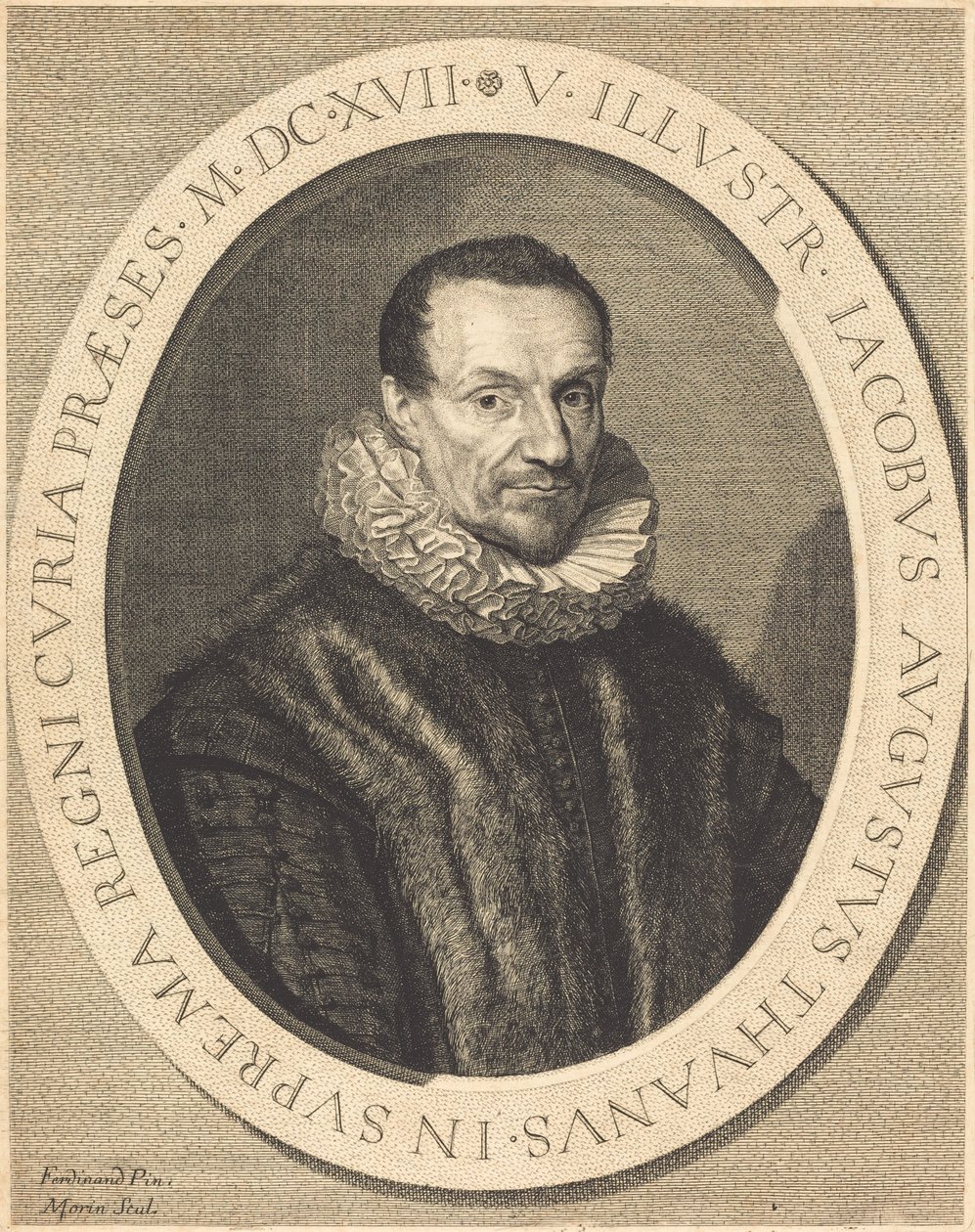 Jacques Auguste de Tu de Jean Morin after Louis Elle I