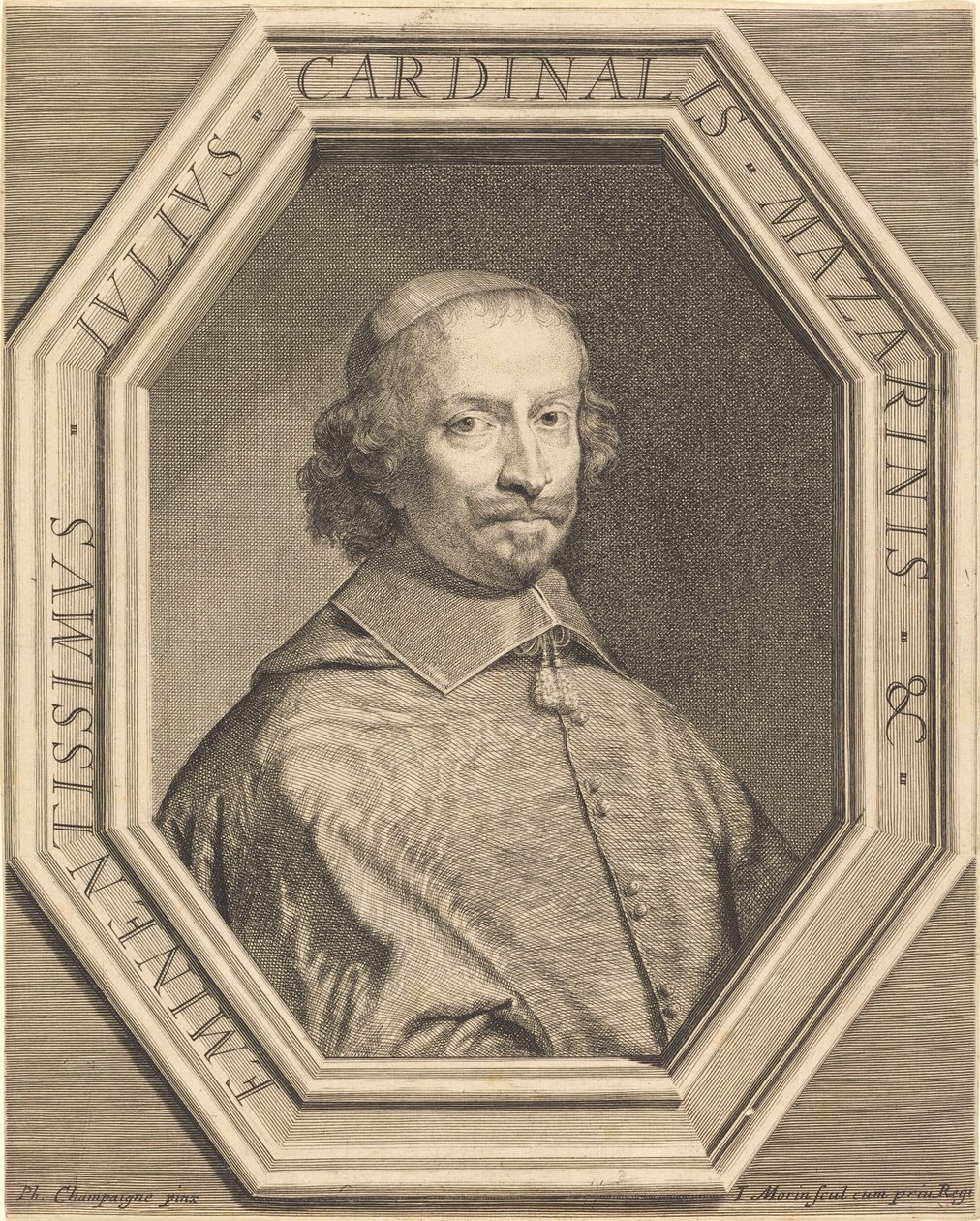 Cardeal Mazarino de Jean Morin after Philippe de Champaigne